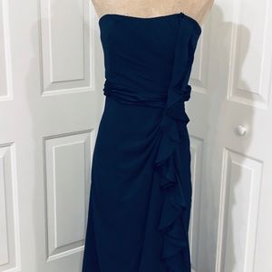 David’s Bridal Strapless Evening Gown